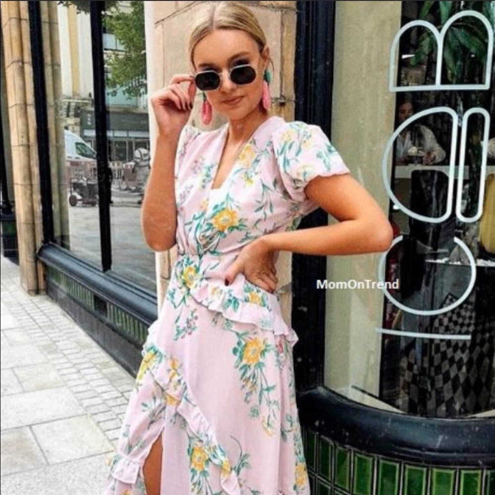 Re Zara midi flower print dress - Picture 2 of 9